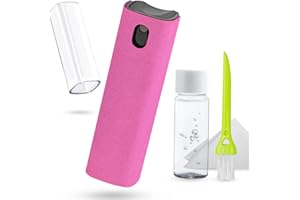 Screen Cleaner Touch Screen Fog Spray, Walrfid Cleaning Kit for Electronic Smartphones, TVs, Laptops, Tablets, PCs, Computer LCD Screens, Glasses, iPhone, iPad, MacBook Pro - Hot Pink