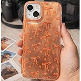 Coverzone İPhone 13-14 İle Uyumlu Y&uuml;ksek Kalite &Ouml;zel Tasarım Hologramlı Kurdele Desenli Sert Silikon Şık Telefon Kılıfı Turun