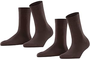 FALKE ESPRIT mujer Uni 2-Pack calcetines transpirable ecológico algodón reforzado resistente suave costura plana multipack 2 pares