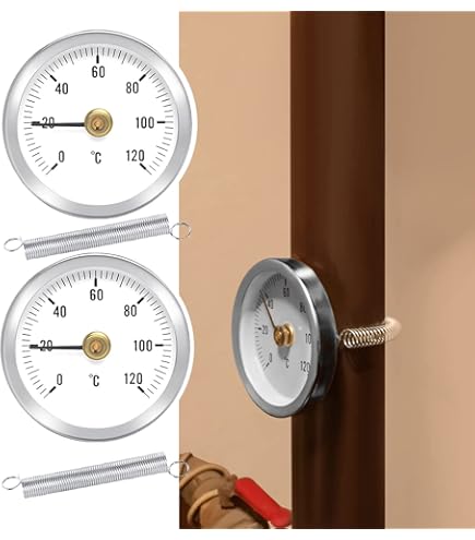 Buisthermometer - machinethermometer - Antiek Stoom? zonder meter - Montagne Watersport
