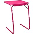 WOW MATE- Multipurpose Alloy Steel Laptop Table For Home Study And Office Use (Medium, Pink), 53 Centimeters