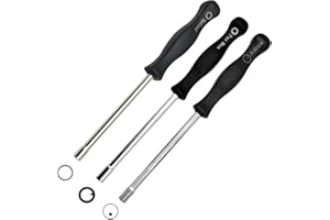 LiteTour Kit de herramientas de ajuste de carburador de 3 piezas (21 dientes estriados, Pac Man, círculo A) para 2 ciclos comunes de ajuste de carburador de motor pequeño herramienta de ajuste de