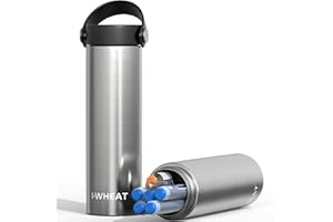 ‎1-WHEAT 1-WHEAT Insulin Kühltasche 3-5 Pens, Insulin Kühlbox 2-8 Grad, Medikamenten Kühlbox für Reisen, Insulin Kühler Flugzeug Diabetiker Tasche mit 2 Kühlakkus, Insulin Pen Tasche(Silber)