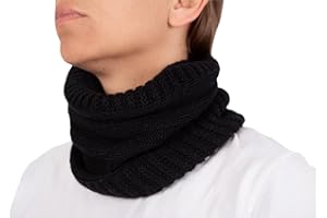 MARENZA Scaldacollo Misto Cashmere Uomo Donna Made In Italy Sciarpa Anello Cappellino Cachemire Invernale Unisex Lana Merino Nero Grigio Bianco Beige Scialle Calda Taglia Unica Pashmina Coprispalle