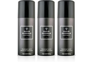 David Beckham Instinct Body Spray Deodorant, 150ml (Pack of 3)