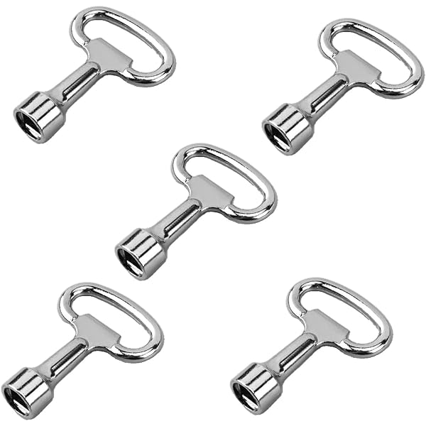 Chiavi Quadrate 8mm 4 Pezzi Con Moschettoni - Chiave Universale Per Contatori Gas/Acqua, Serrature Armadietti - Foto 4