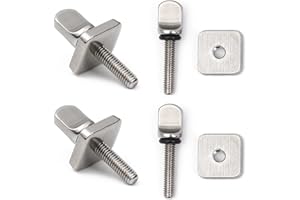 Wenxiaw Vis de Longboard de Planche de Surf Vis de Dérive de Planche de Surf Vis de Planche de Surf pour Planche Longue, Planche de Surf, Planche de Corps de Stand Up Paddle, Argent, 4 Ensembles