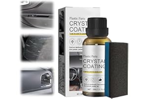 GMTEO Nettoyant Plastique Voiture Interieur, 2024 Nouveau Modèle Revêtement Cristal Pour Pièces en Plastique Polish en Spray Clean Auto, Produit Nettoyage Voiture (1 pcs)