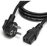 PrimeX PX-PWR15 1.5 Metre PC Power Supply G&uuml;&ccedil; Kablosu, 3x0.75mm Full Bakır PSU Power Kablo, Bilgisayar Kasa Monit&ouml;r Yazıcı UP