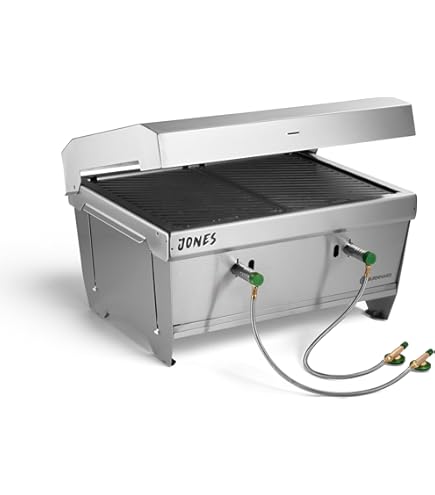 FORNELLONE CROMATO 40x40cm FORNELLO A GAS BRUCIATORE 8,5KW GHISA C Fox 85322257 - Foto 5