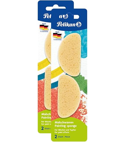 Farbschwämme 3er-Set – Doppelseitig, Rund, Für Malerei, Auto & Reinigung, Durchmesser 7,7 Cm