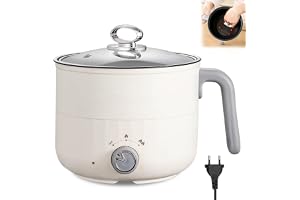 SUNOYA Elektrisk Varmkanna Kastrull, Elektrisk Värmegryta 1,8 L, Non-Stick Minielpanna, Snabb Ramning Spis För Hemmakontor Sövsal, Dubbel Eldkontroll