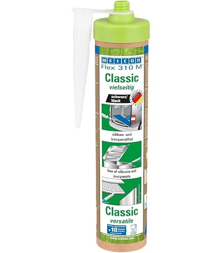 WEICON Green Tube Flex 310 M Classic, elastischer MS-Polymer-Dichtstoff, haftstark, lösemittelfrei, nachhaltige Kartusche, grau
