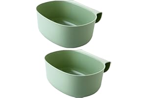 Penelife 2x Wickeltisch Organizer zum Anhängen - Auffangschale für Küchenabfälle zum Einhängen - Waschschüssel Baby für Wicke