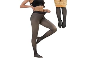 Merlvida Collant Felpati Donna Invernali - Taglie S-3XL | Calze Termiche Donna Effetto Trasparente | Leggings Termici in Pile Imbottito - Calzamaglia Termica Spessa e Calda