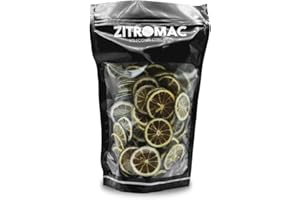 ZITROMAC SOLUCIONES CITRICAS 200gr Citron Vert Séché, Tranches de Citron Déshydratée pour Cocktail, Décoration, Confiserie, Noël, Boissons Fruit Séche sans Sucre Rondelle d' Citron Vert Séchée 100% Naturelle sans Additifs Premium