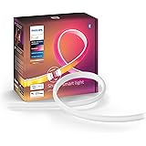 Philips Hue White and Color Ambiance Gradient Lightstrip, Striscia Led Smart, Estensione da 1 M per Kit Base da 2 Metri, Blue