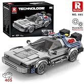 Reobrix Technic 665 Geleceğe D&ouml;n&uuml;ş DeLorean DMC (Back To the Future) Yaratıcı Yapı Blok Seti Building Blocks - 405 Par&ccedil;a
