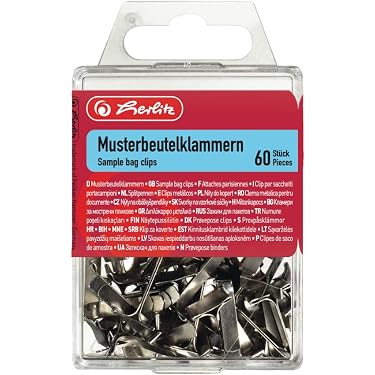 EXACOMPTA Rundkopf-Musterbeutelklammern, Aus Messing, 30 Mm