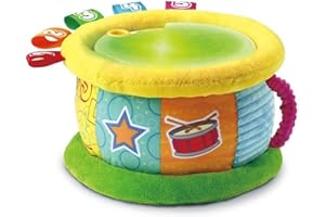 VTech Magico Tamburo Luminoso, Gioco per Bambini Bilingue Italiano e Inglese, 4 Modalità Gioco, Effetti Luminosi, Volume Regolabile, Spegnimento Automatico, Batterie Incluse, 6-36 Mesi
