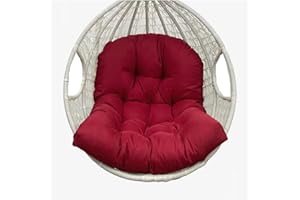 Awoyep Hanging Chair Cushion, Replacement Cushion for Hanging Chair, Bench Cushions for Garden Furniture, Outdoor Hanging Chair Cushion, for Hanging Chair, Upholstery, Hanging Basket, Swing Basket,
