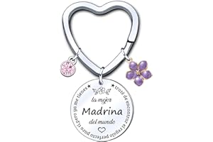 ZYMGUO Regalos Madrina Regalos Originales para Mujer Llavero,Llavero Madrina,Dia de la Madre,regalo navidad Madrina,regalo bautizo Llavero﻿