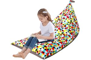 Everfunny Stuffed Animal Kids Toy Storage Organizer Stuffie Seat, Foldable Floor Chair Bean Bag Chair Seat for Kids, Childrens Extra Large Super Soft Velvet, Cover Only