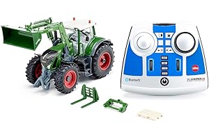 siku 6796 – Tracteur Bluetooth télécommandé Fendt 933 Vario, Vert, Métal/Plastique, 1:32, Contrôlable avec smartphone via application mobile, Télécommande Bluetooth et accessoires inclus