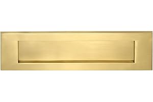 HOUSE OF BRASS House of Messing l03 C-sb insgesamt Briefkasten Teller mit Bolt Zentren, Messing, 30,5 cm X 4-Zoll/268 mm