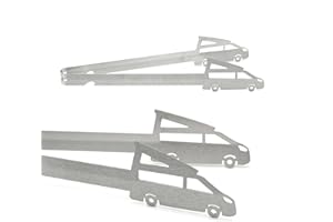 CAROLISA Grillzange Motiv Wohnmobil Camper Aufstelldach, spülmaschinengeeignet, Geschenkidee, Männergeschenk, Campinggeschenk, Campergeschenk