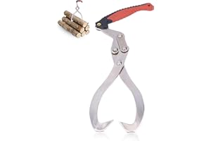 GUGXIOM Pinza para troncos, Pinza para troncos de jardín, longitud total 44,7 cm, gancho de elevación de troncos, tamaño máximo 30 cm, herramienta de transporte de troncos, pinzas de elevación de troncos