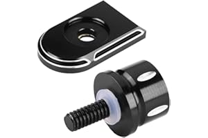 KEENSO Motorcycle Aluminum Rear Seat Bolt, Seat Screw Tap Mounting Seat Bolt compatible with Knurled Side