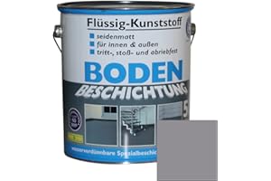 DYNAMIC24 RAL 7036 - Rivestimento in plastica liquida per pavimenti in cemento, 5 litri per 50 m², per massetti calcestruzzo, per interni ed esterni, per terrazze, cantine, pavimenti in legno, grigio platino