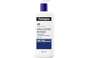 Neutrogena Formula Norvegese Lozione Corpo Idratazione Intensa, Crema corpo per 72h di nutrimento, Crema idratante corpo con 10% Glicerina, Crema corpo idratante pelle secca, 400 ml