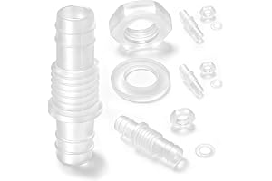 10-M14-10 plast slangkoppling med sexkant stickkontakt | Slangkontakt 10 mm för vatten bränsle luft, genomgång skottanslutnin