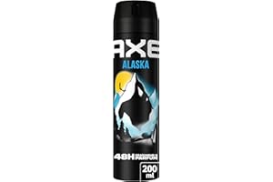 AXE - Déodorant Homme Spray - Alaska - 48h non-stop frais - Parfum bergamote et air marin - 200ml