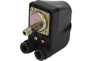 Vattentrycksbrytare med Automatisk På/Av Funktion, IP44, 380V, 10A, 1,0-6,0bar, ZG1/4in G1/4in Gränssnitt, ABS och Metall, fö