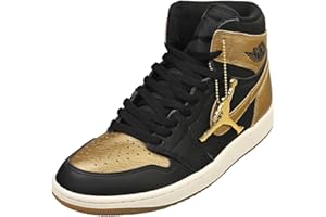 NIKE Air Jordan 1 Retro High OG Yellow Ocker (DZ5485-071, Black/Sail/Metallic Gold)