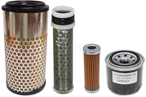 L&S ENGINEERS Filter Service Kit for Kubota U10, U10-3 Mini Excavator