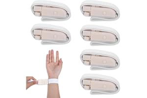 CHANUMETAL 6 Stück Stauschlauch Blutabnahme Set, Schnappbarer Tourniquet, 6 Weiß Venenstauer Blutabnahme Set zum Üben für die Notfallversorgung im Freien