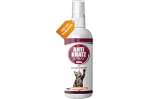 Nature Animal® Katzenabwehrspray – Fernhaltemittel und Katzenschreck für Katzenabwehr im Garten, Innen & Außen – Kratzschutz Sofa, Anti-Kratz Spray - ideal zum Katzen vertreiben,100ml