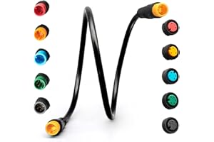 HUDAMZKY Cavo di estensione della bicicletta elettrica Julet 2/3/4/5/6Pin connettore impermeabile femmina a maschio FAI DA TE display del freno della bicicletta elettrica acceleratore cavo di estensione del segnale