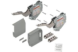 VASALAT Blum Aventos HKS 960-2215 - Cassetta di sicurezza, con piastra di montaggio, colore: Grigio chiaro