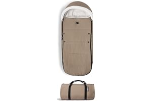 STOKKE Saco BABYZEN YOYO, Topo - Forro polar y capucha con cordón para mantener caliente al bebé - Incluye bolsa para viaje - Lavable a máquina