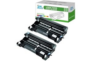InkJello Drum Unit For Printer, Compatible With Brother DCP-L5500DN L6600DW HL-L5000D L5100DN L5100DNT L5200DW L5200DWT L6300DW L6300DWT L6400DW L6400DWT MFC-L5700DN L5750DW DR3400 (2-Pack)