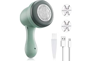 BUBBACARE Quitapelusas Electrico, Quitapelusas de Tela, Portátil USB Recargable Removedor de Pelusas Eléctrico Rápida y Eficaz para Ropa, Manta, Calcetines, ouch