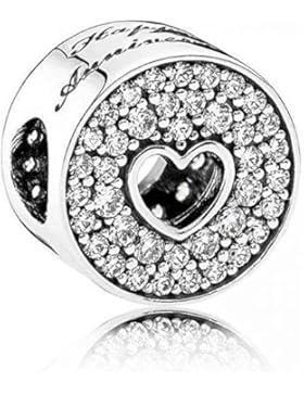 Pandora Damen-Charm 925 Silber Zirkonia weiß - 791977CZ