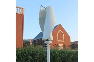 GENWAY 600W 12V 24V Vertikale Windkraftanlage Kits VAWT Helix Maglev Windgenerator Heimgebrauch Windräder 2 Glasfaser Klinge Mit MPPT Laderegler