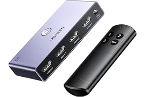 ‎UGREEN UGREEN HDMI 2.1 Przełącznik 8K@60Hz HDMI Rozdzielacz 3 w 1 Wyjście HDMI Przełącznik Obsługa VRR i ALLM, Dolby Vision, Kompatybilny z PS5, Xbox, Apple TV, DVD Odtwarzacz.