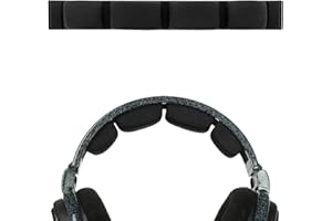 Geekria Cuscinetto in tessuto a rete compatibile con Sennheiser HD600, HD580, HD650, HD660 S, fascia di ricambio per cuffie, parte di riparazione (nero)